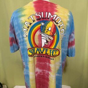 Matsumoto's Shave Ice Haleiwa Hawaii Men's Tye Dye T Shirt Size XL